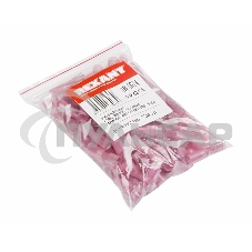 Клемма плоская полностью изолированная термоусаживаемая гнездо 6.6 мм 0.5-1.5 мм² (РПи-м-т 1.5-(6.3) красный Rexant