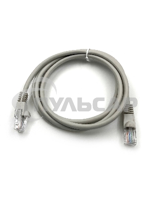 Патч-корд Buro cat5E 1.5м серый RJ-45 (m)-RJ-45 (m)