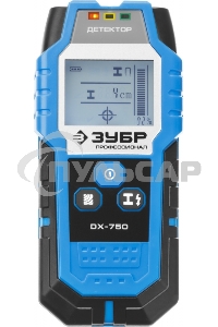 Металлоискатель ЗУБР 45260дисплей автокалибровка металл100мм проводка50мм дерево20мм