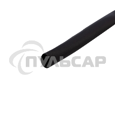 Трубка термоусаживаемая 4.0/2.0мм черный ролик 2.44м Rexant 29-0016