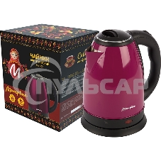 Чайник Матрена MA-002 электрический (1,8 л) стальной бордовый