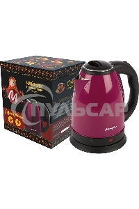 Чайник Матрена MA-002 электрический (1,8 л) стальной бордовый