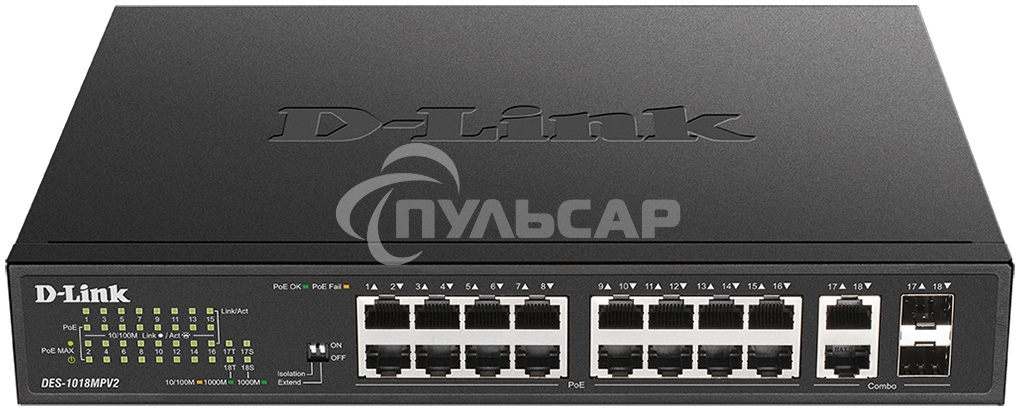 Коммутатор D-Link DES-1018MPV2/A1A