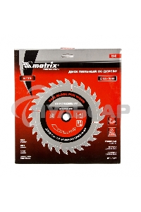 Пильный диск по дереву Matrix, ф255 х 32 мм, 96 зубьев + кольцо 32/30