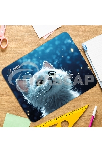 Коврик для мыши Cactus белый Cat 300x250x3мм (CS-MPC-D11M)