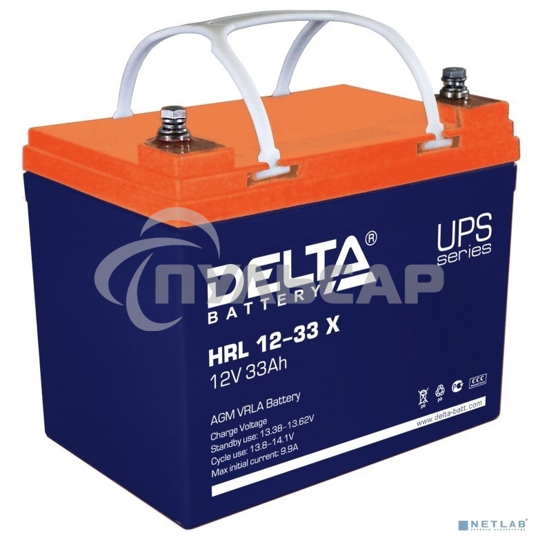 Батарея для ИБП Delta HRL 12-33 X 12В 33А·ч
