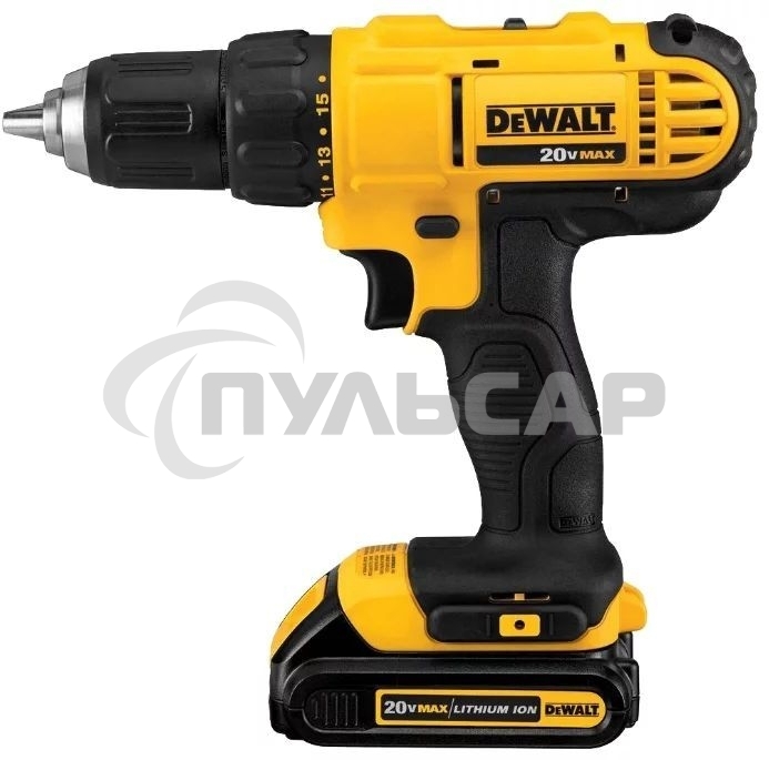 Дрель-шуруповерт DeWalt DCD771D2-KS, Аккумуляторная, 18В, 2 АКБ, Кейс