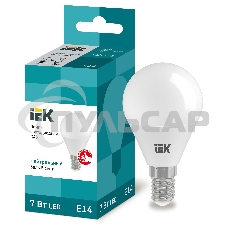 Лампа cветодиодная Iek LLE-G45-7-230-40-E14 ECO G45 шар 7Вт 230В 4000К E14 IEK
