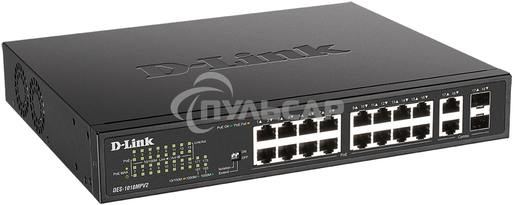 Коммутатор D-Link DES-1018MPV2/A1A