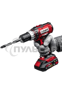 Дрель-шуруповерт ЗУБР ДШЛ-185-22, Аккумуляторная, 18В, 2 АКБ, Кейс