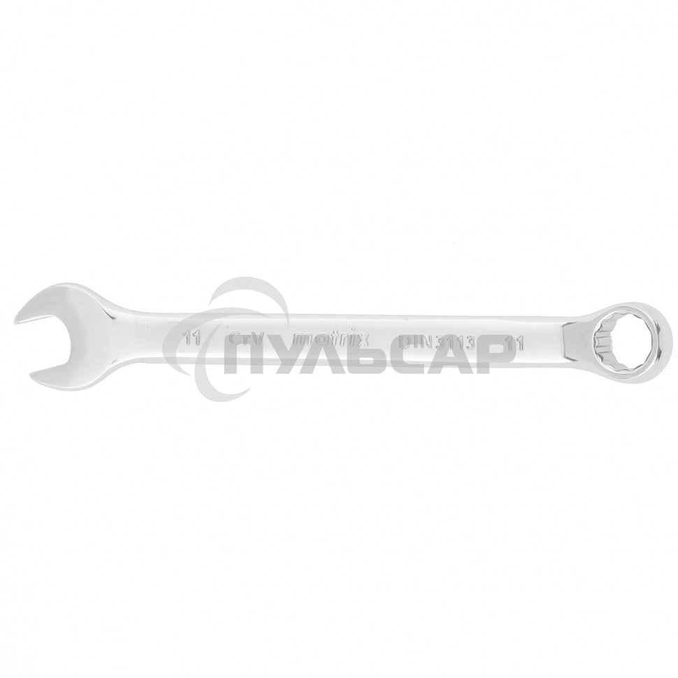 Ключ комбинированный Matrix, 11 мм, CrV, полированный хром