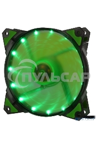 Вентилятор для корпуса Crown CMCF-12025S-1222 черный/зеленый, 120 мм, 1650 об/мин, 28 дБ, 3 pin