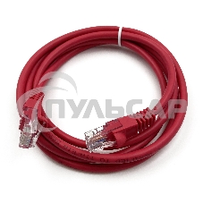 Патч-корд Buro cat5E 1.5м красный RJ-45 (m)-RJ-45 (m)