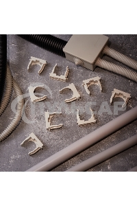 Крепеж-клипса для монтажного пистолета Ø 32 мм, серая (50 шт/уп) Rexant