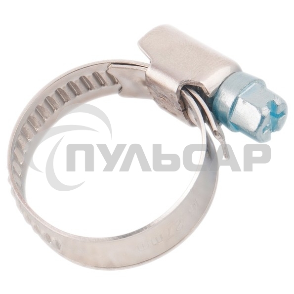 Хомуты металлические стандартное болтовое крепление 10-16 мм, ширина 9 мм, 100 шт. Сибртех