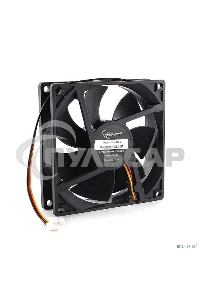 Вентилятор для корпуса Gembird D9225HM-3 черный, 92 мм, 2500 об/мин, 29.8 дБ, 3 pin