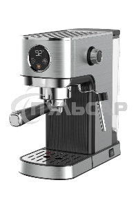 Кофеварка рожковая Korting KCM 1001 EX нержавеющая сталь, молотый, 1.2 л, 1350 Вт, 20 бар