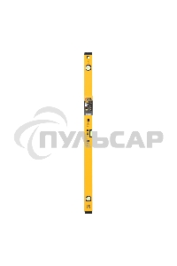 Уровень алюминиевый, магнит., фрезерованный, 3 глазка (1 зеркал.), 0,5 мм/м, 1000 мм  Denzel