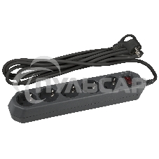 Сетевой фильтр ЭРА USF-5es-1.5m-B, 1.5м, черный б0019032