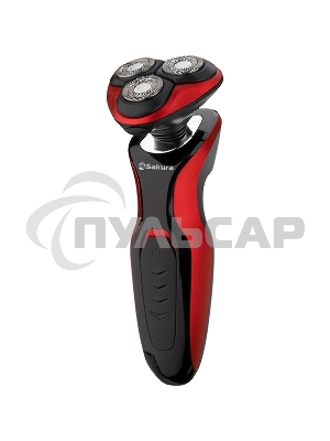 Электробритва Sakura SA-5421BR 3гол 2триммера сух.бритье аккум