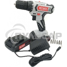 Дрель-шуруповерт Ресанта ДА-14-2ЛК 75/14/4, Аккумуляторная, 14,4В, 2 АКБ, Кейс
