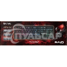 Клавиатура проводная Defender Raid GK-778DL, USB, черный