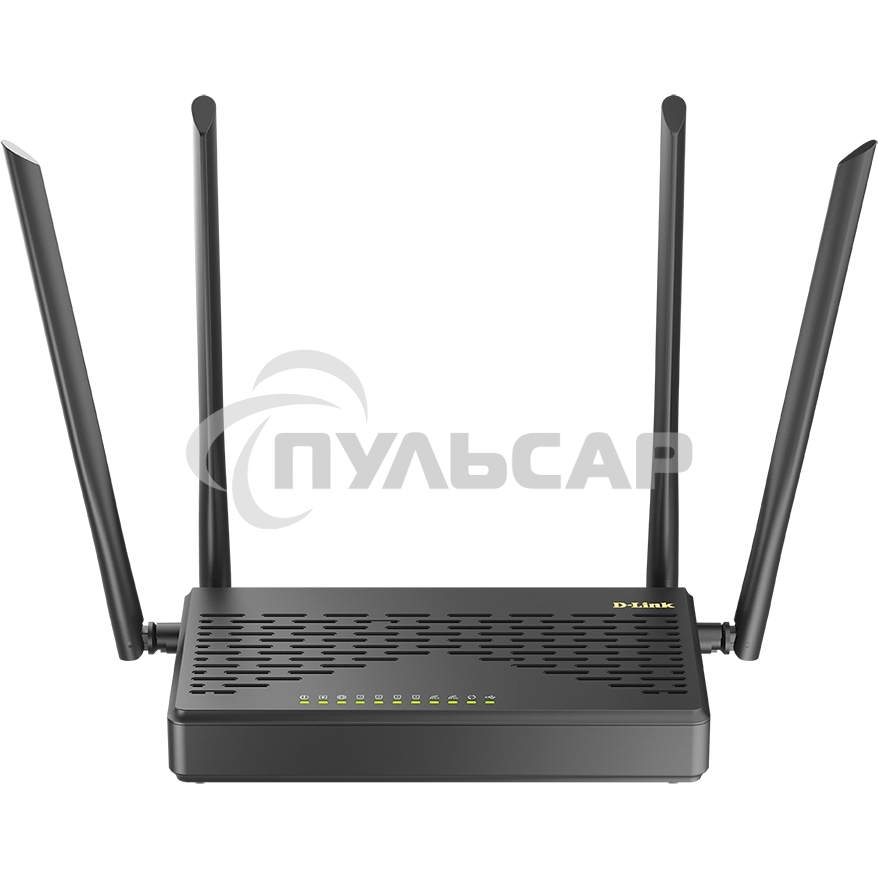 Роутер беспроводной D-Link DIR-825 (DIR-825/GFRU/R3A) AC1200 10/100/1000BASE-TX/4G черный