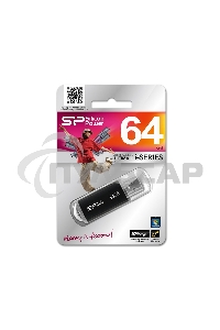 Флешка USB Silicon Power R/W USB 64 Gb Ultima II SP064 Gb,UF2M01V1K USB 2.0, черный