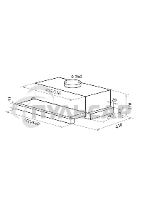 Вытяжка встраиваемая Maunfeld VS Fast 60 черный, 60 см, 850 куб. м/ч, 47 дБ