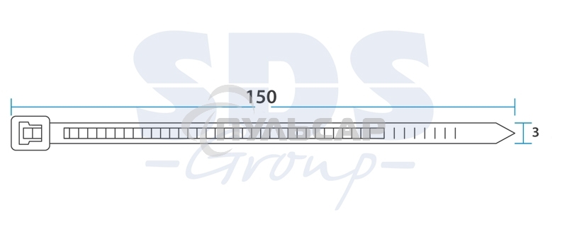 Хомут-стяжка кабельная нейлоновая Rexant 150 x2,5 мм, черная, упаковка 100 шт.