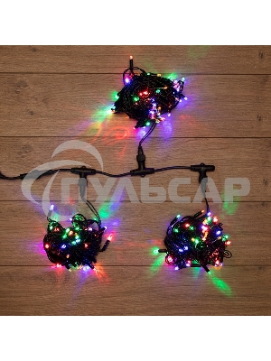 Гирлянда Neon-night LED ClipLight 24V, 3 нити по 10 метров, цвет диодов мульти