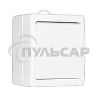 Выключатель проходной 1-кл. ОП Аллегро 10А IP54 белый (еврослот) Universal 5563484