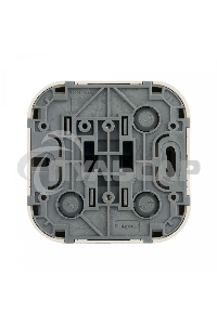 Выключатель 10A 1-клав., сл. кость Quteo