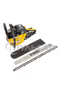 Пила цепная бензиновая Denzel DGS-5218, шина 45 см, 52см3, 3,5 л.с., шаг 0,325, паз 1,5 мм,