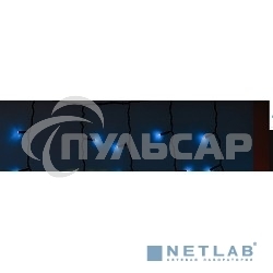 Гирлянда Neon-night Айсикл (бахрома) светодиодный, 4,8 х 0,6 м, черный провод, 230 В, диоды синие, 176 LED