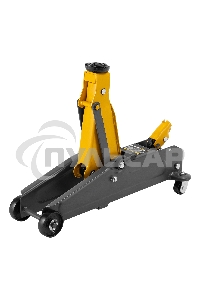 Домкрат гидравлический подкатной Denzel 2т, 135-385 мм, в пласт. кейсе 51231