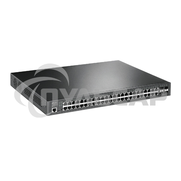 Коммутатор 48-port Gigabit PoE+ L2+ switch, 48 802.3af/at PoE+ ports, 4 Gb SFP slots, 1 RJ-45 + 1Micro-USB console ports, 348W PoE budget
