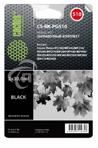 Заправочный набор Cactus CS-RK-PG510 черный (2x30мл) Canon MP240/ MP250/MP260