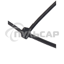 Хомут-стяжкa нейлоновая с тройным замком Rexant 300x3,6 мм, черная, упаковка 100 шт.