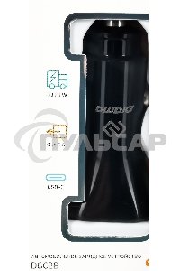 Автомобильное зарядное устройство Digma DGC2B 3A PD черный