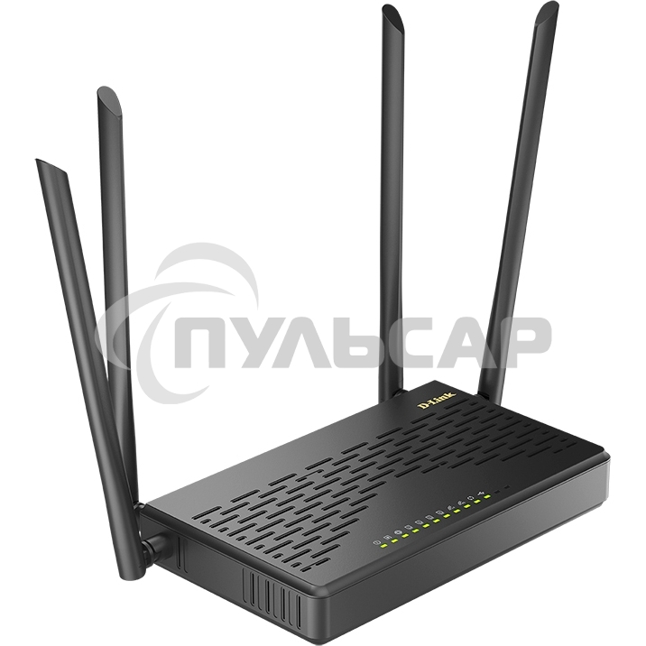 Роутер беспроводной D-Link DIR-825 (DIR-825/GFRU/R3A) AC1200 10/100/1000BASE-TX/4G черный
