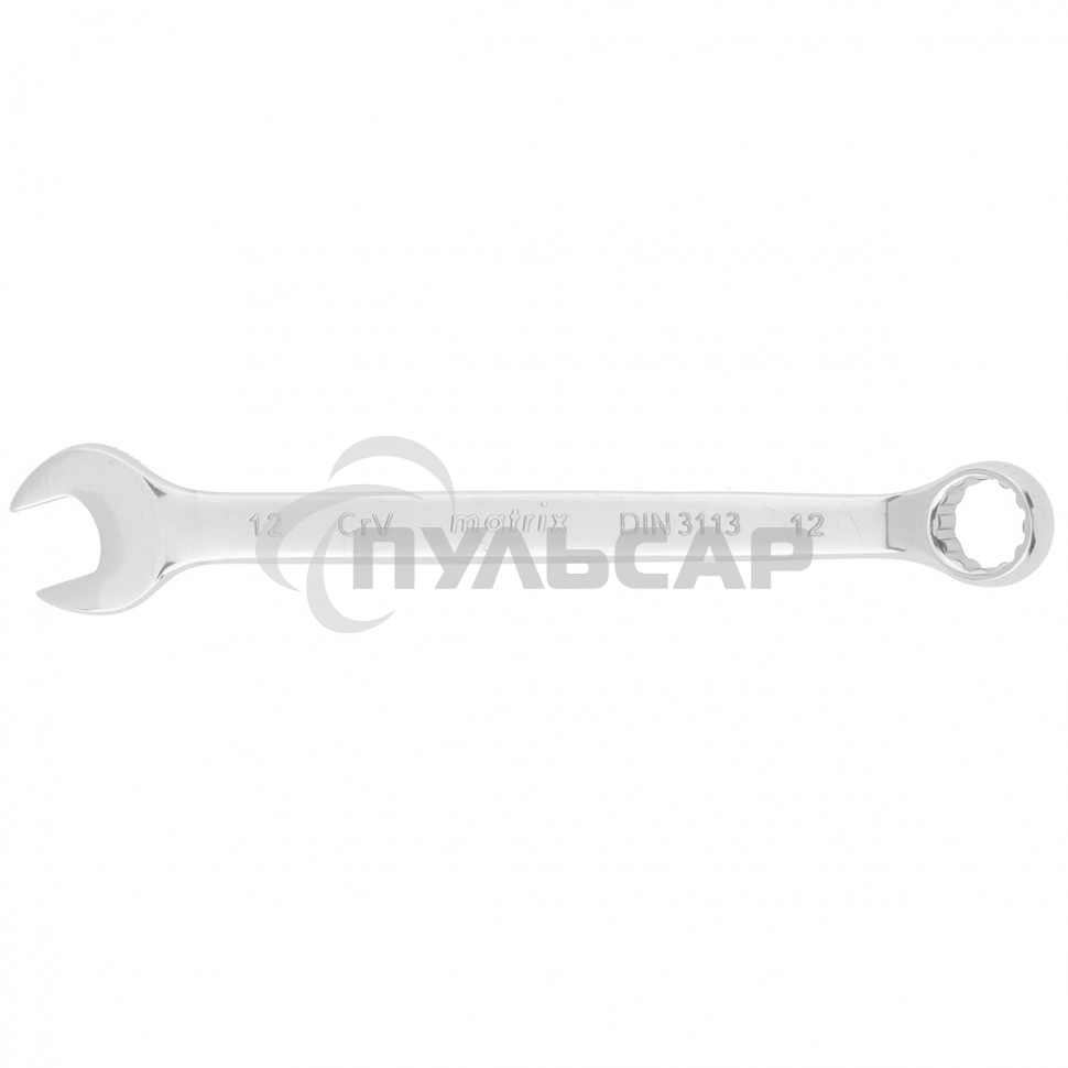 Ключ комбинированный Matrix, 12 мм, CrV, полированный хром