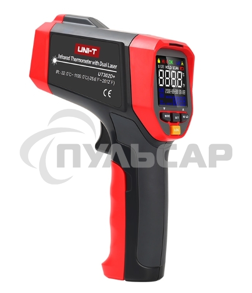 Инфракрасный термометр UT302D+, -32С~ 1100С