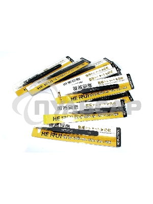 Пинцет HETOOLS ESD-14 прямой, черный 120мм 10 шт