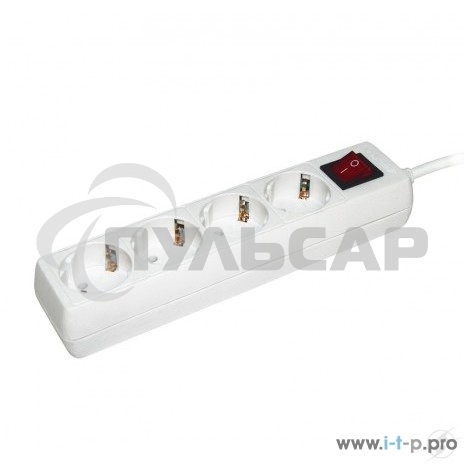 Удлинитель WYP10-16-04-03-ZK-N У04К-выкл. 4 места 2 Р + P Е /3метра 3х1мм2 16А/250 IEK