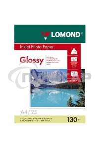 Фотобумага Lomond 0102017 A4/130г/м2/50л./белый глянцевое для струйной печати