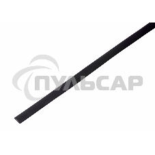 Трубка термоусадочная 8.0/4.0 1м черный Rexant 20-8006