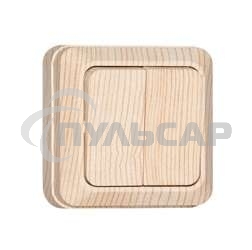 Выключатель 2-кл. ОП Олимп 10А сосна UNIVersal 5560834