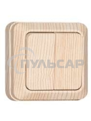 Выключатель 2-кл. ОП Олимп 10А сосна UNIVersal 5560834