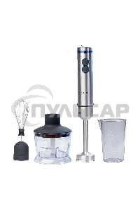 Блендер погружной Galaxy Line GL 2128, серебристый с черным, 800 Вт